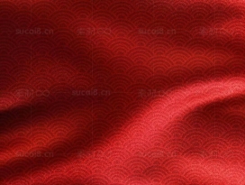 红色质感绸缎海报素材