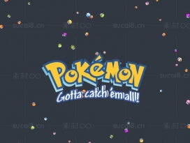 Pokemon Pokeball背景动画特效