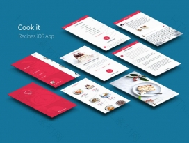 iOS 食谱App UI Kit 素材
