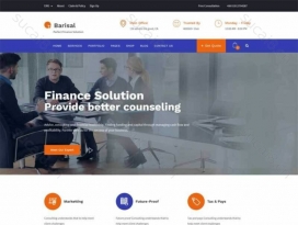 响应式的商业金融投资服务咨询公司网站模板