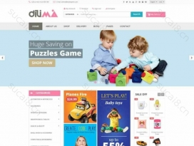 网上儿童玩具服装电子商城模板html下载