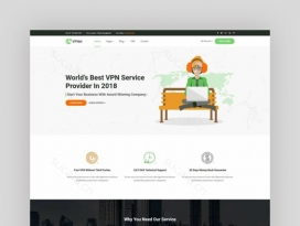 VPN服务器托管公司网站模板