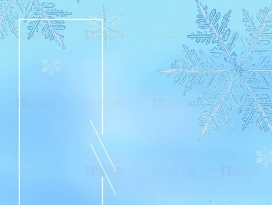立冬传统节气清新蓝色海报背景